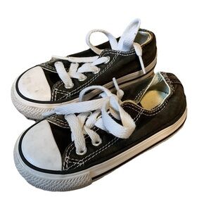 Converse Infant All Star Low Top Sneakers Black Size 5